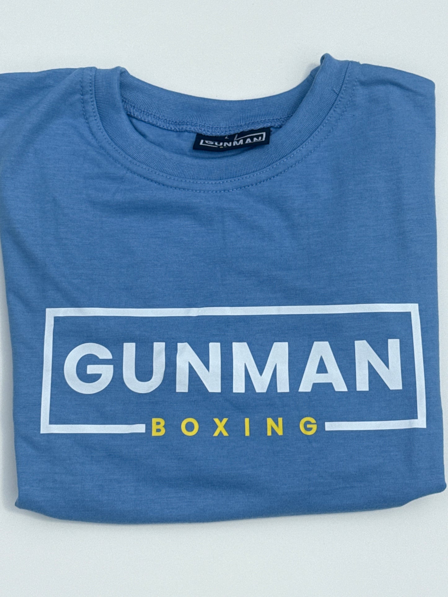 Gunman Boxing T Shirt - Sky Blue