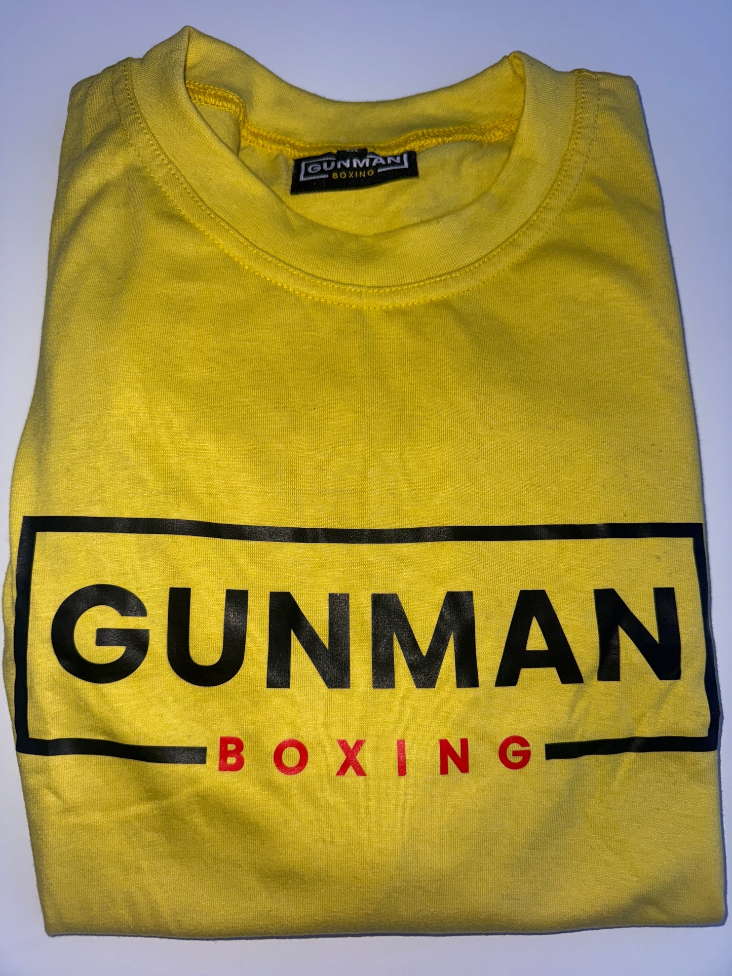Gunman Boxing T Shirt - Yellow