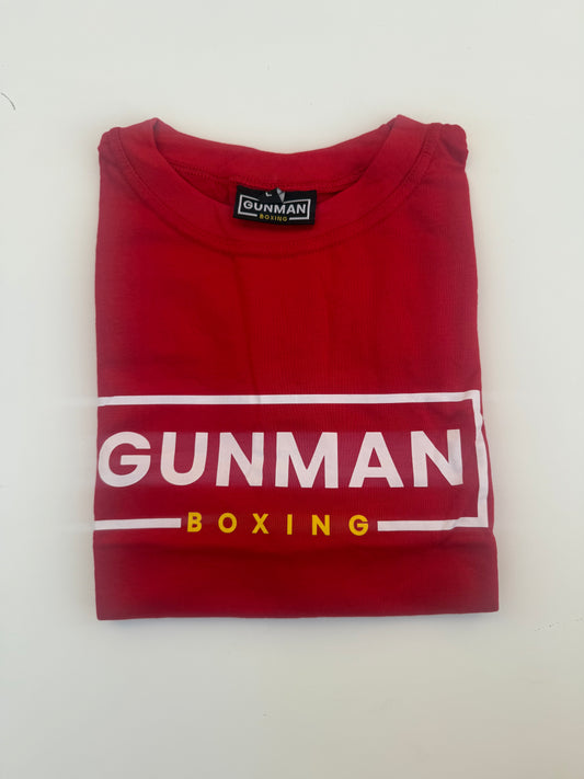 Gunman Boxing T Shirt - Red
