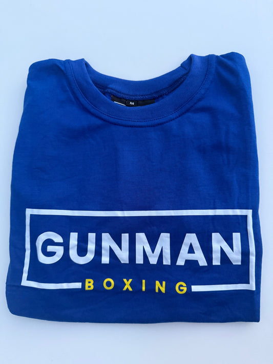 Gunman Boxing T Shirt - Royal Blue
